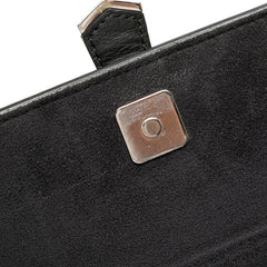 フェンディ カールラガーフェルト スタッズ チェーン ウォレット ショルダーバッグ 8M0346 ブラック オフホワイト ライトピンク レザー ファー レディース FENDI 【中古】