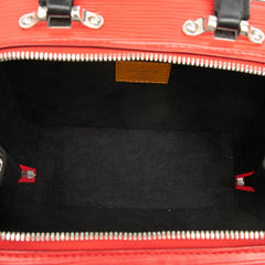 ルイ ヴィトン エピ ヴァリゼットBB ハンドバッグ ショルダーバッグ 2WAY M55524 ルージュ レッド ブラック レザー パテントレザー レディース LOUIS VUITTON 【中古】
