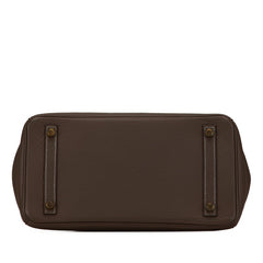 エルメス バーキン30 ハンドバッグ エトゥープ グレージュ ゴールド金具 トリヨンクレマンス レディース HERMES 【中古】