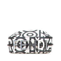 フェンディ ナノグラフィ マークジェイコブスコラボ ハンドバッグ 7AS089 ホワイト ブラック レザー レディース FENDI 【中古】