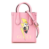 グッチ × ばなにゃ ミニハンドバッグ ショルダーバッグ 2WAY 671623 ピンク マルチカラー レザー レディース GUCCI 【中古】