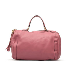 グッチ ソーホー インターロッキングG ミニボストンバッグ ハンドバッグ 282302 ピンク レザー レディース GUCCI 【中古】