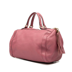 グッチ ソーホー インターロッキングG ミニボストンバッグ ハンドバッグ 282302 ピンク レザー レディース GUCCI 【中古】