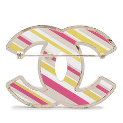 シャネル ココマーク ブローチ 06C シルバー イエロー ピンク メタル レディース CHANEL 【中古】