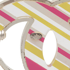 シャネル ココマーク ブローチ 06C シルバー イエロー ピンク メタル レディース CHANEL 【中古】