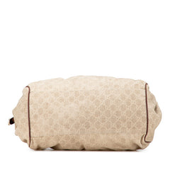 グッチ GGキャンバス スーキー ハンドバッグ ショルダーバッグ 2WAY 223974 ベージュ ブラウン キャンバス レザー レディース GUCCI 【中古】