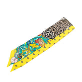 エルメス ツイリー Jungle Love Love ジャングルラブ スカーフ イエロー ブラウン マルチカラー シルク レディース HERMES 【中古】