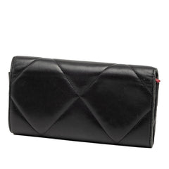 シャネル シャネル19 ココマーク 長財布 ロングフラップウォレット AP0955 ブラック ラムスキン レディース CHANEL 【中古】