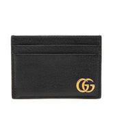 グッチ GGマーモント パスケース カードケース マネークリップ 436022 ブラック レザー メンズ GUCCI 【中古】