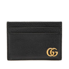 グッチ GGマーモント パスケース カードケース マネークリップ 436022 ブラック レザー メンズ GUCCI 【中古】