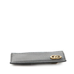 グッチ GGマーモント パスケース カードケース マネークリップ 436022 ブラック レザー メンズ GUCCI 【中古】