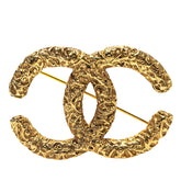 シャネル ヴィンテージ ココマーク 溶岩 ブローチ ゴールド メッキ レディース CHANEL 【中古】