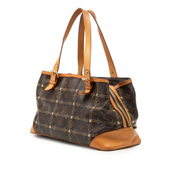 ルイ ヴィトン モノグラム リヴェット ハンドバッグ ショルダーバッグ M40140 ブラウン PVC レザー レディース LOUIS VUITTON 【中古】