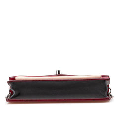 ルイ ヴィトン ポシェット ロックミー チェーン ショルダーバッグ M63470 ワインレッド ベージュ レザー レディース LOUIS VUITTON 【中古】