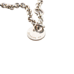 エルメス サドル チェーン ブレスレット SV925 シルバー レディース HERMES 【中古】