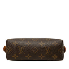 ルイ ヴィトン モノグラム ポシェット コスメティックPM ポーチ 小物入れ M47515 ブラウン PVC レザー レディース LOUIS VUITTON 中古
