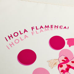エルメス カレ90 iHOLA FLAMENCAI フラメンコ スカーフ ピンク ホワイト シルク レディース HERMES 中古