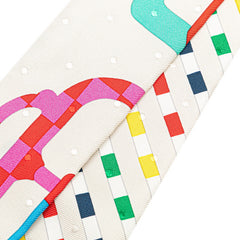 エルメス ツイリー Bouclerie moderne モダンなバックル スカーフ ライトグレー ブルー マルチカラー シルク レディース HERMES 【中古】