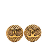 シャネル ヴィンテージ ココマーク 編み込み イヤリング ゴールド メッキ レディース CHANEL 【中古】