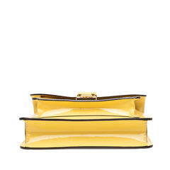 ルイ ヴィトン ヴェルニ モンソーBB ハンドバッグ ショルダーバッグ 2WAY イエロー パテントレザー レディース LOUIS VUITTON 【中古】