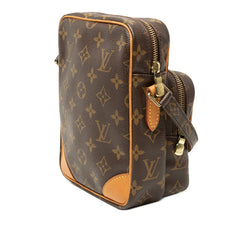 ルイ ヴィトン モノグラム アマゾン 斜め掛け ショルダーバッグ M45236 ブラウン PVC レザー レディース LOUIS VUITTON 【中古】