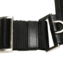 プラダ 三角ロゴプレート 斜め掛け ショルダーバッグ ブラック ナイロン レディース PRADA 【中古】