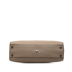 フェンディ ピーカブー レギュラー ミディアム ハンドバッグ 8BN290 グレージュ レザー レディース FENDI 【中古】