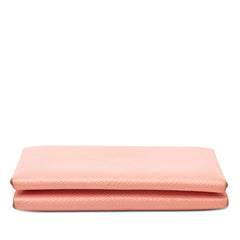 エルメス カルヴィ デュオ コインケース ピンク系 ヴォーエプソン レディース HERMES 【中古】