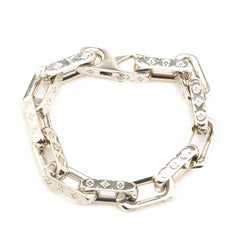 ルイ ヴィトン ブレスレット チェーン モノグラム ブレスレット #M M64223 シルバー メタル メンズ LOUIS VUITTON 【中古】