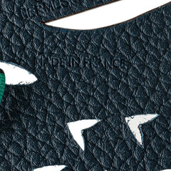 エルメス プティアッシュ 松ぼっくり チャーム バッグチャーム パープル ブルー ヴォーエプソン トリヨンクレマンス シルク レディース HERMES 【中古】