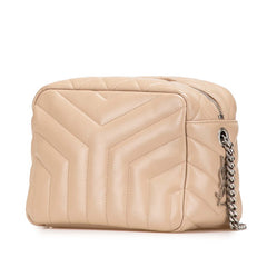 サンローラン ルル ボーリング ショルダーバッグ 454317 ベージュ レザー レディース SAINT LAURENT 【中古】