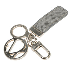 ルイ ヴィトン タイガ ポルトクレ LVクラブ キーホルダー M65047 グラシエ グレー メタル レザー メンズ LOUIS VUITTON 【中古】