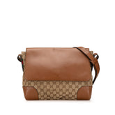 グッチ GGキャンバス ショルダーバッグ 353401 ベージュ ブラウン キャンバス レザー レディース GUCCI 【中古】