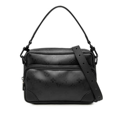 ルイ ヴィトン モノグラム ミッドナイト ナイル トップハンドル ショルダーバッグ 2WAY M26783 ブラック PVC レザー レディース LOUIS VUITTON 中古