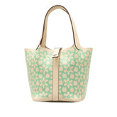 エルメス ピコタンロックマイクロ14 ラッキーデイジー ハンドバッグ ナタ ヴェール スイフト レディース HERMES 【中古】