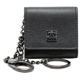 シャネル ココマーク キーホルダー バッグチャーム フォトケース 写真入れ ブラック系 レザー レディース CHANEL 【中古】