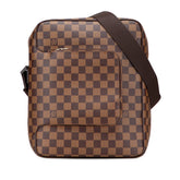 ルイ ヴィトン ダミエ オラフMM ショルダーバッグ N41441 ブラウン PVC レザー レディース LOUIS VUITTON 【中古】