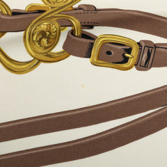 エルメス カレ90 ブリッド ドゥ ガラ 式典用馬勒 スカーフ ブラウン マルチカラー シルク レディース HERMES 中古