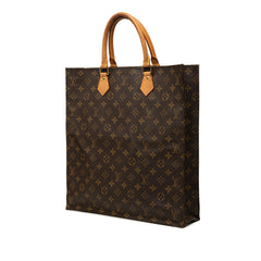 ルイ ヴィトン モノグラム サックプラ ハンドバッグ 手提げバッグ M51140 ブラウン PVC レザー レディース LOUIS VUITTON 中古