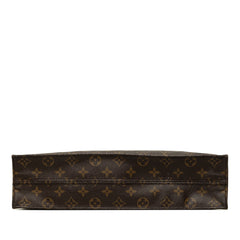 ルイ ヴィトン モノグラム サックプラ ハンドバッグ 手提げバッグ M51140 ブラウン PVC レザー レディース LOUIS VUITTON 中古