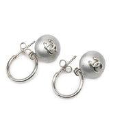 シャネル ココマーク ラウンド ピアス シルバー メタル レディース CHANEL 【中古】