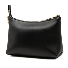 サルヴァトーレフェラガモ ヴァラリボン ミニ チェーン ショルダーバッグ ブラック レザー レディース Salvatore Ferragamo 中古