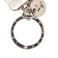 ルイ ヴィトン タイガラマ ポルトクレ ネオ LV クラブ チャーム キーホルダー M01347 ホワイト メタル レザー レディース LOUIS VUITTON 【中古】