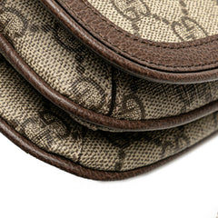 グッチ GGスプリーム ブロンディ ボディバッグ ベルトバッグ ウエストバッグ 703807 ブラウン ベージュ PVC レザー レディース GUCCI 【中古】