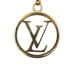 ルイ ヴィトン ポルトクレ LVサークル キーホルダー バッグチャーム M68000 ゴールド メッキ レディース LOUIS VUITTON 【中古】