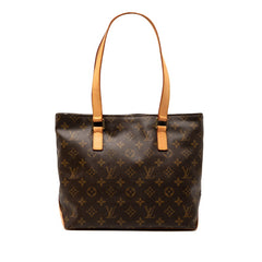 ルイ ヴィトン モノグラム カバピアノ ハンドバッグ トートバッグ M51148 ブラウン PVC レザー レディース LOUIS VUITTON 【中古】