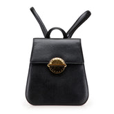 ジバンシー ロゴ リュック バックパック ブラック ゴールド レザー レディース Givenchy 【中古】