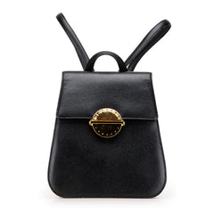 ジバンシー ロゴ リュック バックパック ブラック ゴールド レザー レディース Givenchy 【中古】