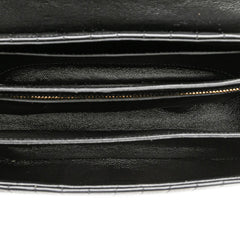 セリーヌ Cロゴ チェーン ショルダーバッグ ハンドバッグ ブラック レザー レディース CELINE 【中古】