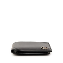 グッチ GGマーモント 二つ折り財布 428725 ブラック レザー メンズ GUCCI 【中古】